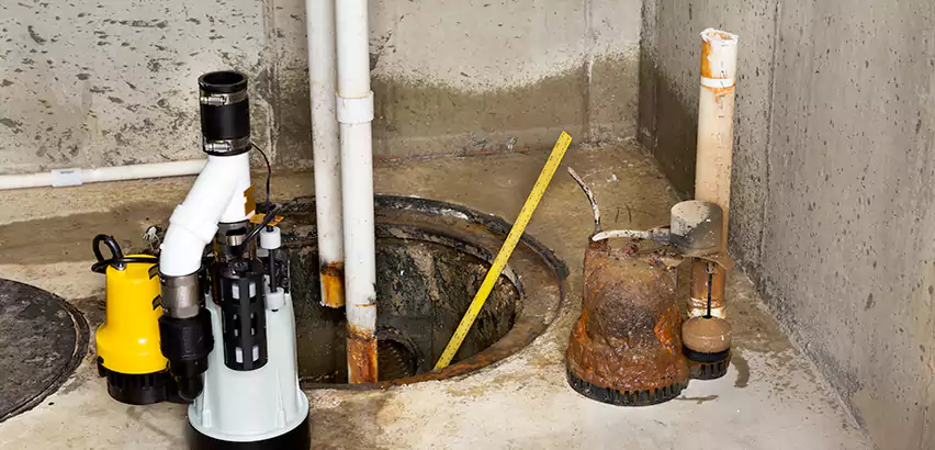 Installing Sump Pump in Finished Basement in East Patchogue, NY